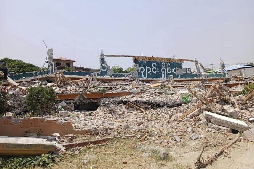 Japan is prepared to donate  million to earthquake-affected Myanmar.