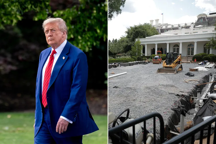 Latest as White House Rose Garden Is Bulldozed, Paved Over as Part of President Donald Trump’s Renovation Plan
