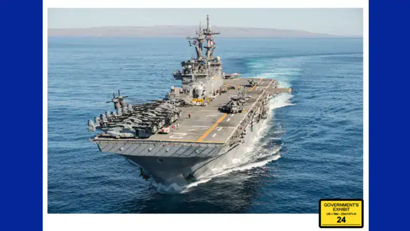 US Navy Machinist’s Mate Sentenced for Spying on USS Essex for China