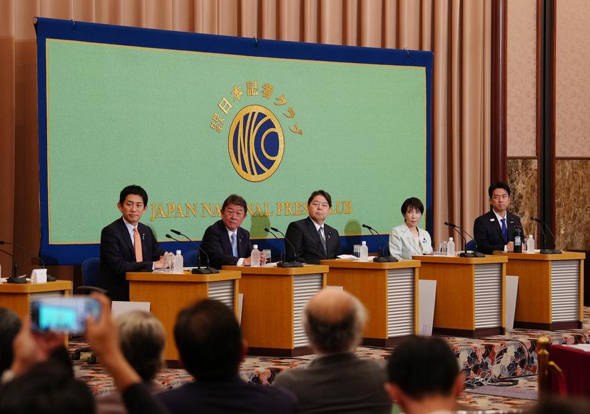 LDP leadership candidates at odds over how to tackle China threat