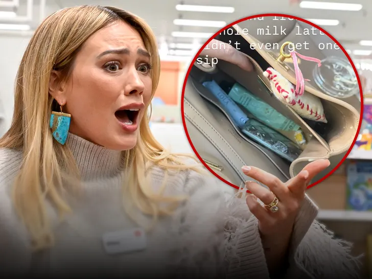 Hilary Duff Shares Crying Selfie After Spilling Coffee Inside Balenciaga Bag