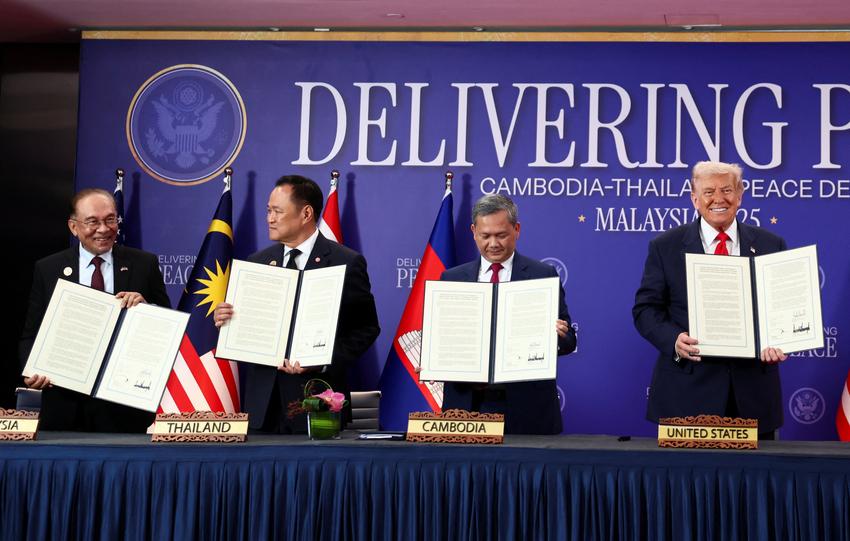 Trump leads ASEAN summit; peace agreement signed between Thailand and Cambodia