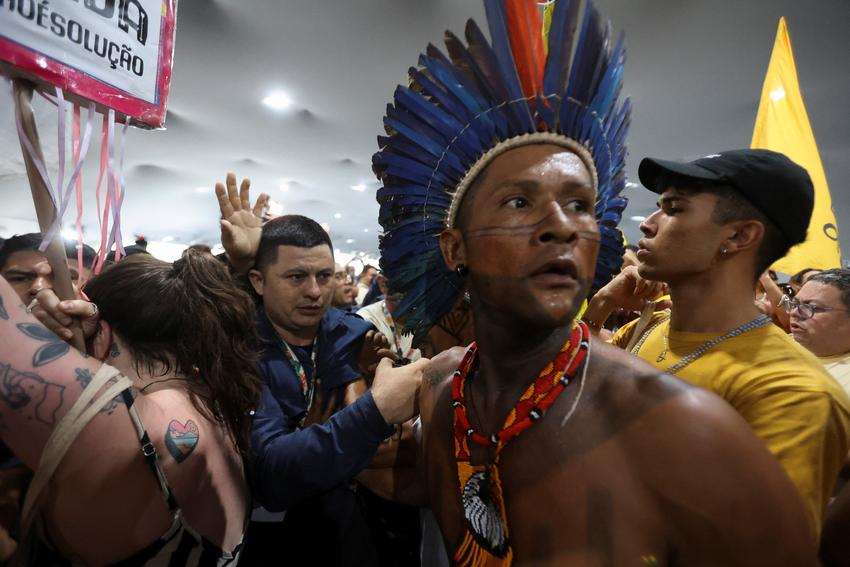 Protesters force their way into COP30 summit venue, clash with security