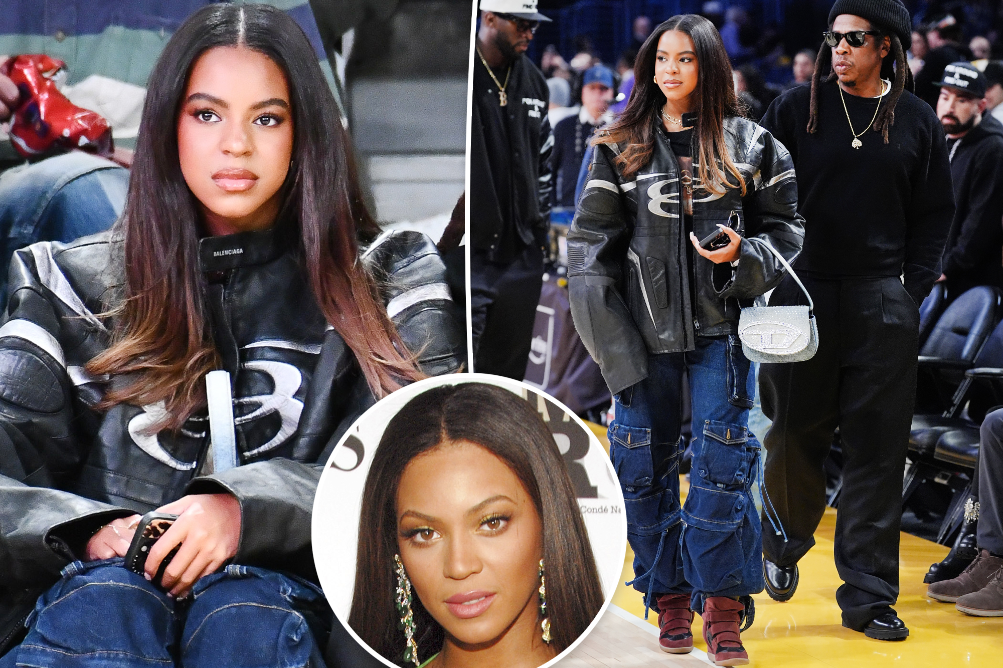 13 year old Blue Ivy is spitting image of mum, Beyoncé during outing with dad Jay-Z (photos)