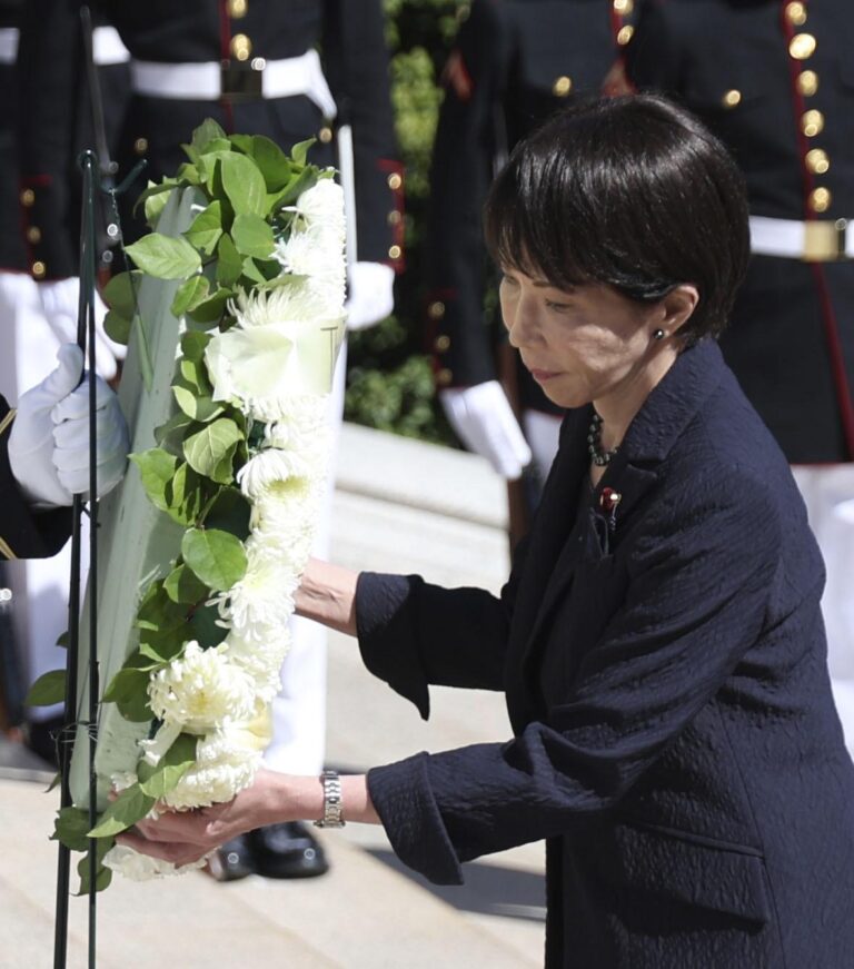 Japanese PM Takaichi Honors U.S. War Dead, Wraps Up Trump Summit