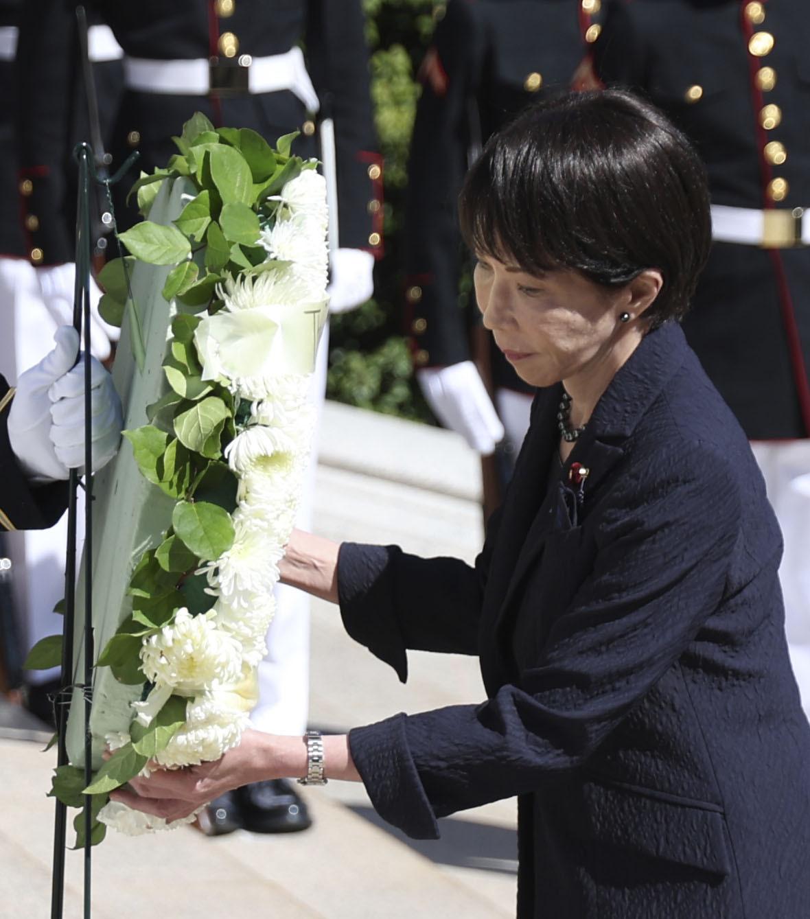 Japanese PM Takaichi Honors U.S. War Dead, Wraps Up Trump Summit