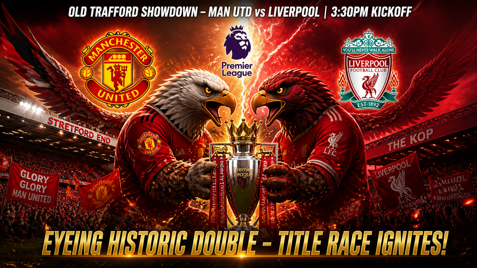 Old Trafford Showdown: Man Utd Eye Historic Double Over Liverpool in Title-Clinching Derby Thrust