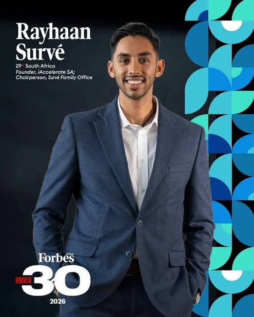 South Africa: Rayhaan Survé Named to Forbes Africa 30 Under 30 for Leadership and Youth Empowerment