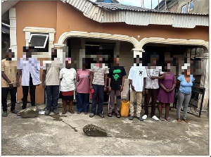 Ogun police rescue 11 Ghanaians allegedly held hostage in Sagamu after GH₵40,000 visa scam